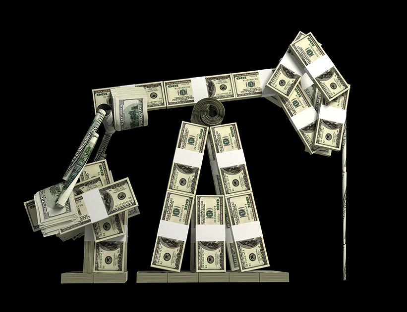 Oil pump at work